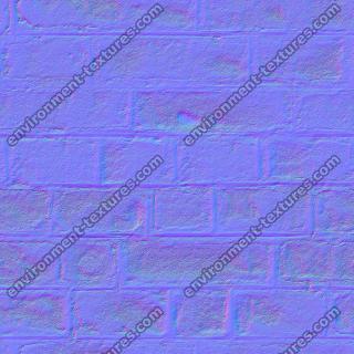 seamless wall bricks normal 0007